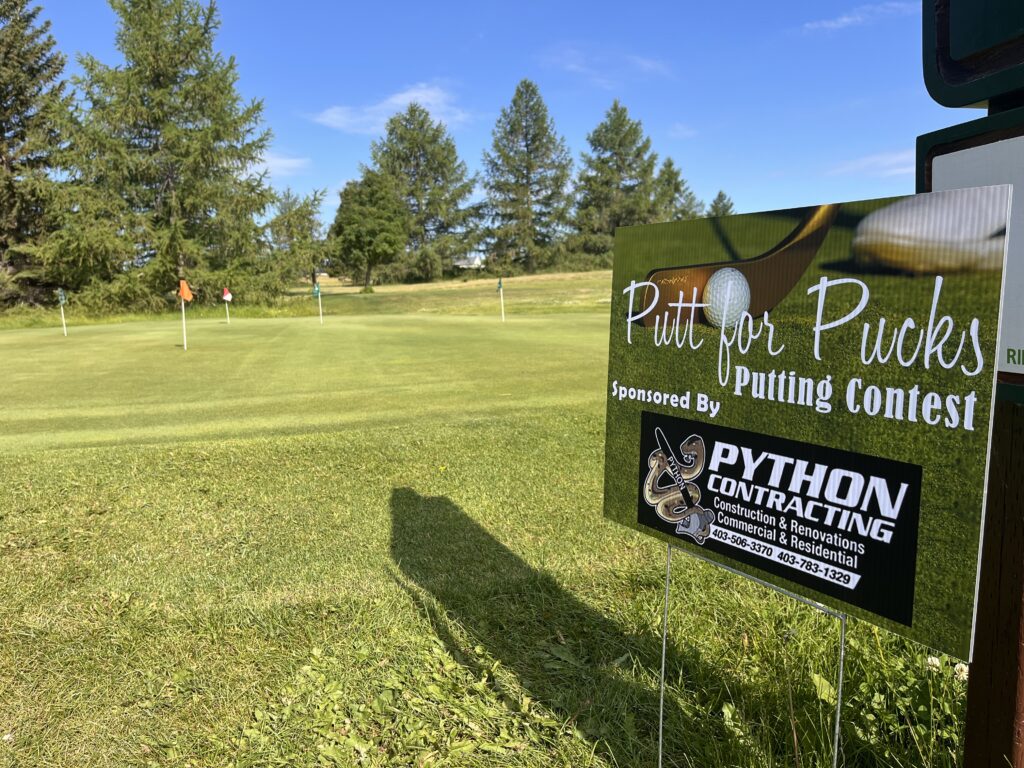 Python Contracting Sponsored event at Blindman Valley Minor Hockey Golf Tournament